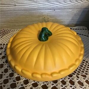 Vintage Ceramic Pumpkin Pie dish